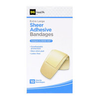 DG Health Sheer Adhesive Bandages - Extra Large, 10 ct - 2