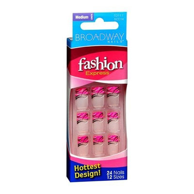 Broadway Nails Fashion Express Nails, Medium Length, 24 nails - KISS NAIL PRODUCTS, INC.