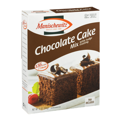 Manischewitz Cake Mix Chocolate with Fudge Frosting