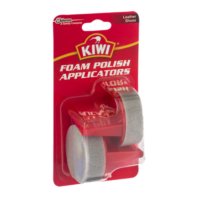 Kiwi Foam Polish Applicators Leather Shoes - 2 CT