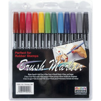Uchida Brush Markers 12-pc. Set - Primary Colors