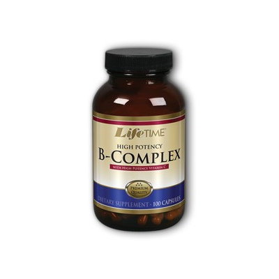 Hi Potency B-Complex with 1000 mg Vitamin C, 100 Capsules, LifeTime