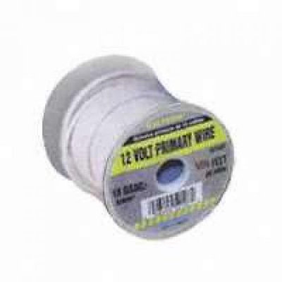 Calterm Inc 52122 12X100-Foot White Primary Wire Oem Quality - Spool