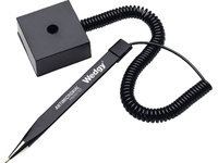 MMF INDUSTRIES Wedgy Coil Ballpoint Counter Pen with Square Base