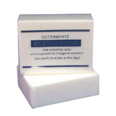 Premium Ultrawhite Glutathione Whitening Soap for Sensitive Skin, w/ Glutathione, Grapeseed Oil, Collagen, Vitamin C