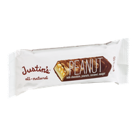 Justin's Peanut Milk Chocolate, Peanuts, Caramel, Nougat Bar