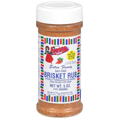 Bolner's Fiesta Brand Fiesta Brand Brisket Rub (Salt-Free), 5 oz jar