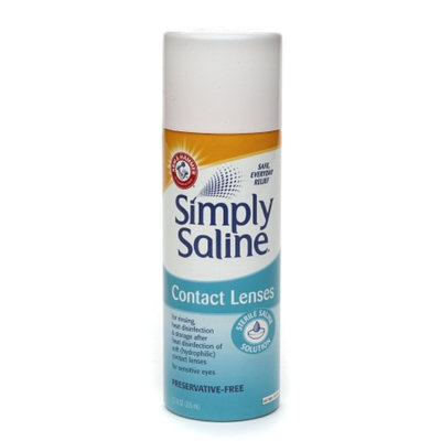 Simply Saline Sterile Saline Solution for Soft Contact Lenses