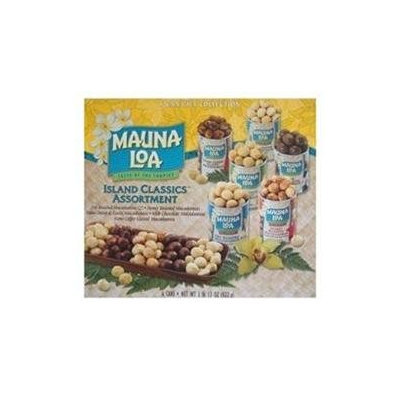 Mauna Loa Macadamia Nuts, Island Classics Assortment (6-Can GIFT Collection)