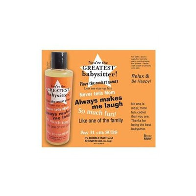Not Soap Radio Say It with Suds Greeting Message Shower Gel - Babysitter