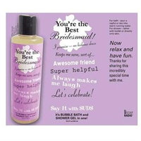 Not Soap Radio Say It with Suds Greeting Message Shower Gel - Bridesmaid