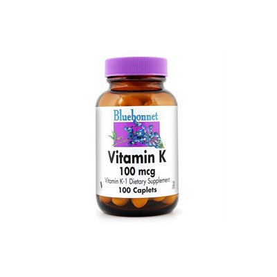 Bluebonnet Nutrition Vitamin K-1, 100 mcg, 100 Caplets
