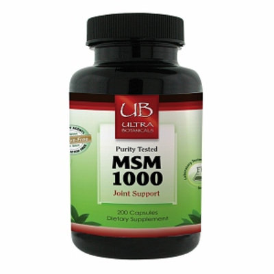 Ultra Botanicals - MSM Joint Support Vegetarian 1000 mg. - 200 Vegetarian Capsules