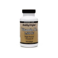 Healthy Origins Vitamin D3, 2400 IU, Softgels 360 ea