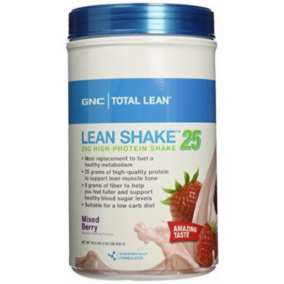 GNC Total Lean Lean Shake 25, Mixed Berry, 29.3 Oz
