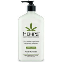 Hempz Pure Herbal Extracts, Cucumber and Jasmine, 17-Ounce Bottle