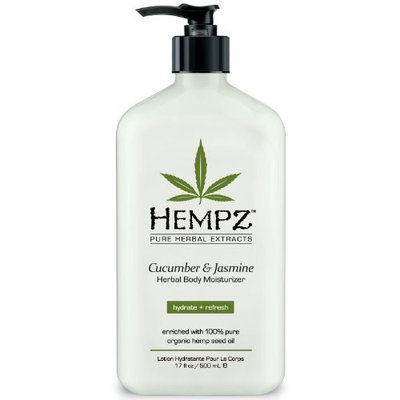 Hempz Pure Herbal Extracts, Cucumber and Jasmine, 17-Ounce Bottle