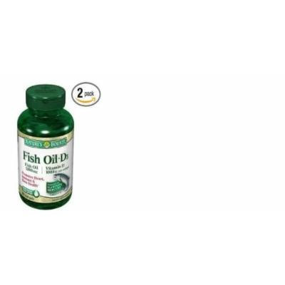 Nature's Bounty Fish Oil with EPA and DHA 1200 mg + Vit D 1000 IU - 90 Softgels (Pack of 2)
