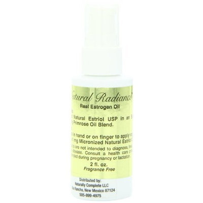 Natural Radiance Estrogen/Estriol Measured Pump Oil Bottle, Soy-Free and Unscented, 2 Ounce