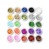 24Box Nail Art Decoration Glitter Paillette Dust Powder from Y2B