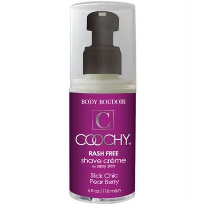 Classic erotica Body Boudoir Coochy Rash-free Body Shave Crème, 4oz Chic Pear Berry