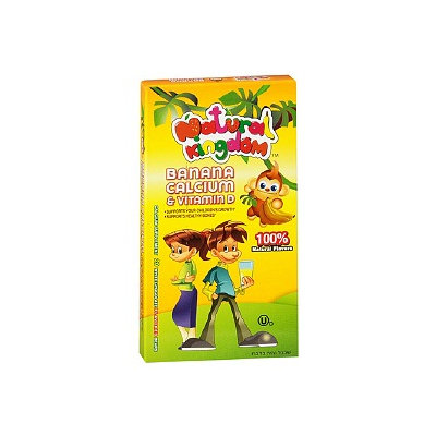 Natural Kingdom Banana Calcium & Vitamin D Kosher Dietary Supplement Chewable Bears