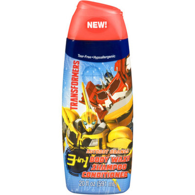 Transformers Autobot Orange 3-in-1 Body Wash, Shampoo, and Conditioner, 20 fl oz