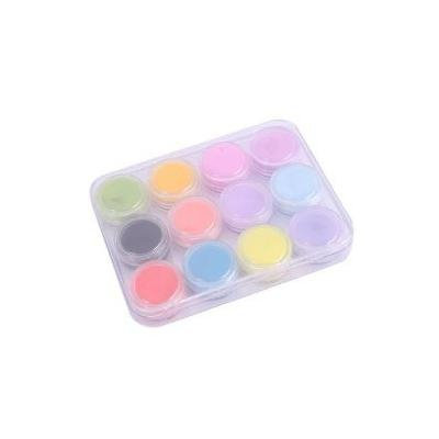 12 Mix Colors Acrylic Powder Builder Nail Art Set FROM Y2B