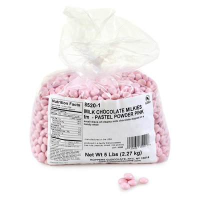 Milkies Milk Chocolates, 5-Lb Bag, Pastel Pink