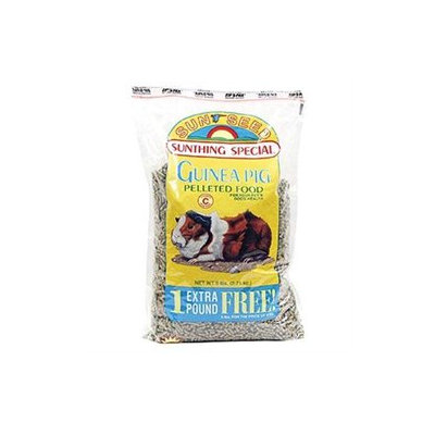 Sunseed Sun Seed Company SSS13806 Guinea Pig Pellets 6lb - 6 Pieces