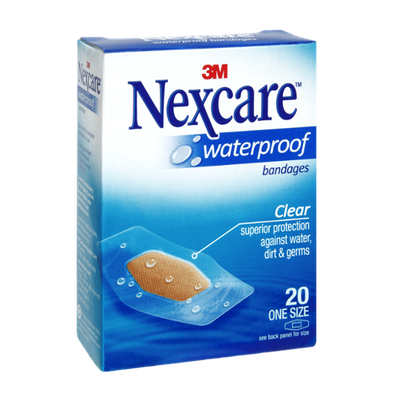 Nexcare Waterproof Clear Bandages - 20 CT