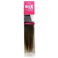Evita 100% Human Hair Six Piece Clip In Extension 18 Inch Color 1