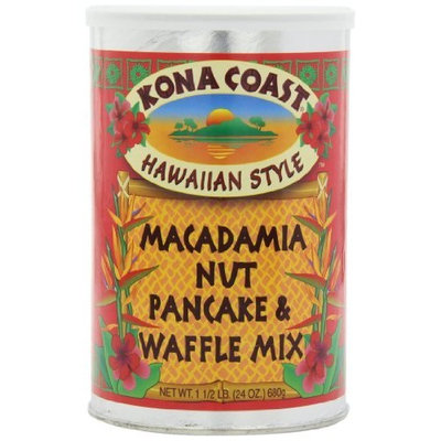 Kona Coast Macadamia Nut Pancake Mix, 24-Ounce (Pack of 3)