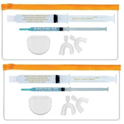 Direct 2u Wholesale LLC 2 - Watts Power Sensitive Formula 22% Tooth Whitening Kits + New Aftercare Gels / Huge 20ml