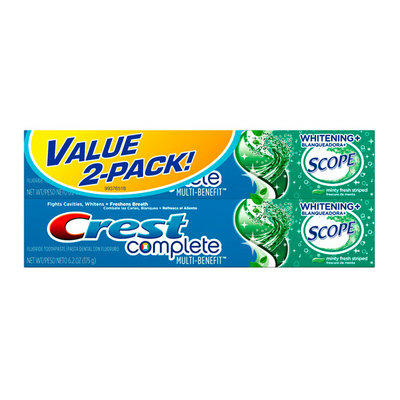 Crest Whitening + Scope Mint Toothpaste x2