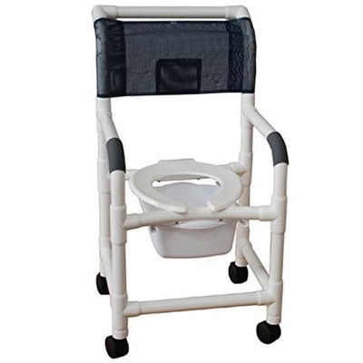 MJM International 118-5-SQ-PAIL Shower Chair 18 in.