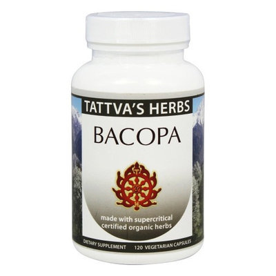 Tattva's Herbs - Organic Bacopa Full Spectrum CO2 Extract - 120 Vegetarian Capsules