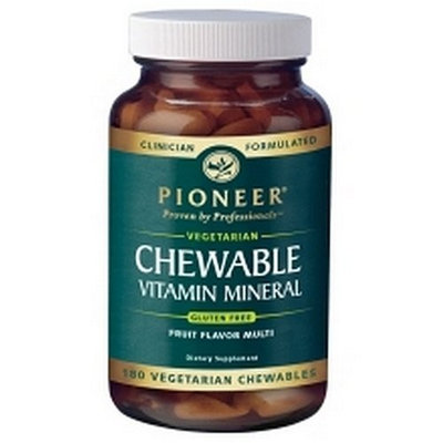 Pioneer Chewable Vitamin Mineral Tablets, 180-Count Bottle
