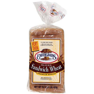 Earth Grains Earthgrains Very Thin Sandwich Wheat Bread, 16 oz
