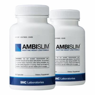 Ambislim (2 Bottles) - Night Time Weight Loss Aid. Lose Weight While You Sleep!
