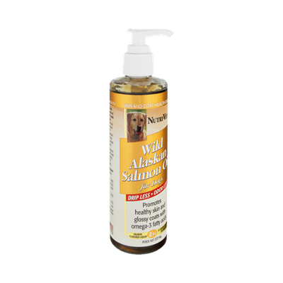 Nutri-Vet Skin and Coat Health Care Wild Alaskan Salmon Oil for Dogs