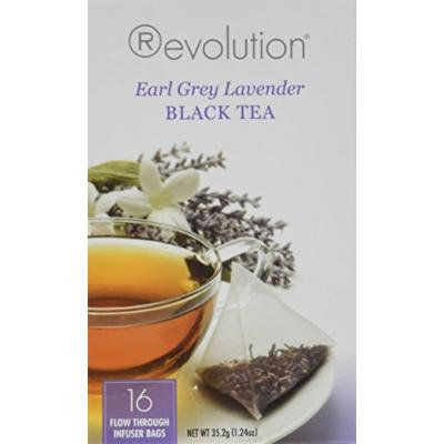 Revolution Tea, Earl Grey Lavender, 16 Flow-through Infuser Bags in a Stay-Fresh Container