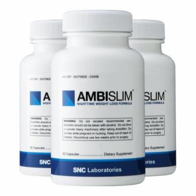 Ambislim (3 Pack) - Night Time Weight Loss Aid. Lose Weight While You Sleep!