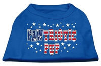 Ahi Pawtriotic Pup Screen Print Shirts Blue XXL (18)