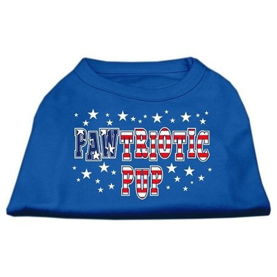 Ahi Pawtriotic Pup Screen Print Shirts Blue XXL (18)