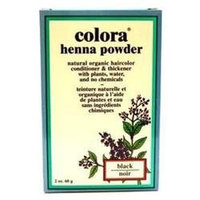 Colora - Henna Powder Natural Organic Hair Color Black - 2 oz.