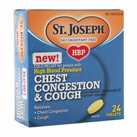 St. Joseph High Blood Pressure Chest Congestion & Cough Tablets