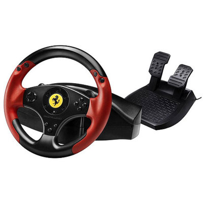 Thrustmaster Ferrari Steering Wheel With Pedals - Black/Red