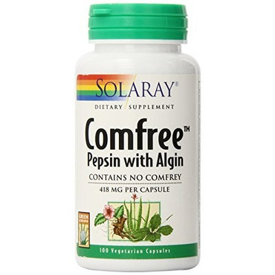 Solaray Comfree Pepsin with Algin Capsules, 418 mg, 100 Count