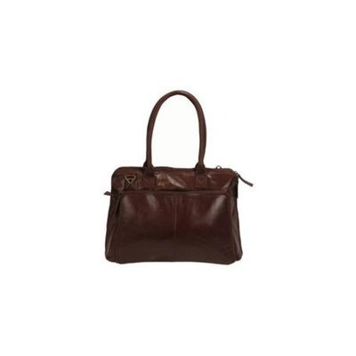 Latico Leather 7977BRN Gina Mimi Slim Porter Laptop Carry Case - Brown